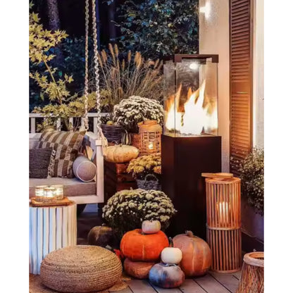 FireSquare Modern Outdoor Fire Column