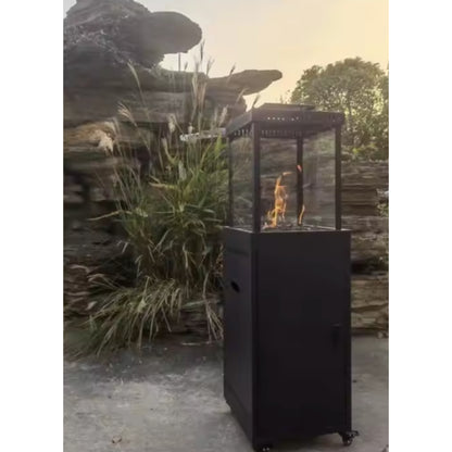 FireSquare Modern Outdoor Fire Column